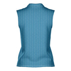 F* Fore the Laughs-Women Sleeveless Polo Shirt-Gerbera Prints
