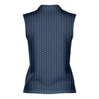 F* Fore the Laughs-Women Sleeveless Polo Shirt-Gerbera Prints