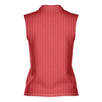 F* Fore the Laughs-Women Sleeveless Polo Shirt-Gerbera Prints