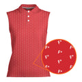 F* Fore the Laughs-Women Sleeveless Polo Shirt-Gerbera Prints