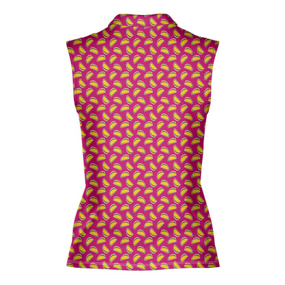 The Pink Taco - Ladies Sleeveless Golf Polo