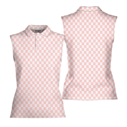 F#@K Pink - Ladies Sleeveless Golf Polo Shirt