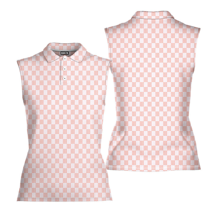 F#@K Pink - Ladies Sleeveless Golf Polo Shirt