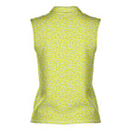 Augusta Tournament Ready-Women Sleeveless Polo Shirt-Gerbera Prints