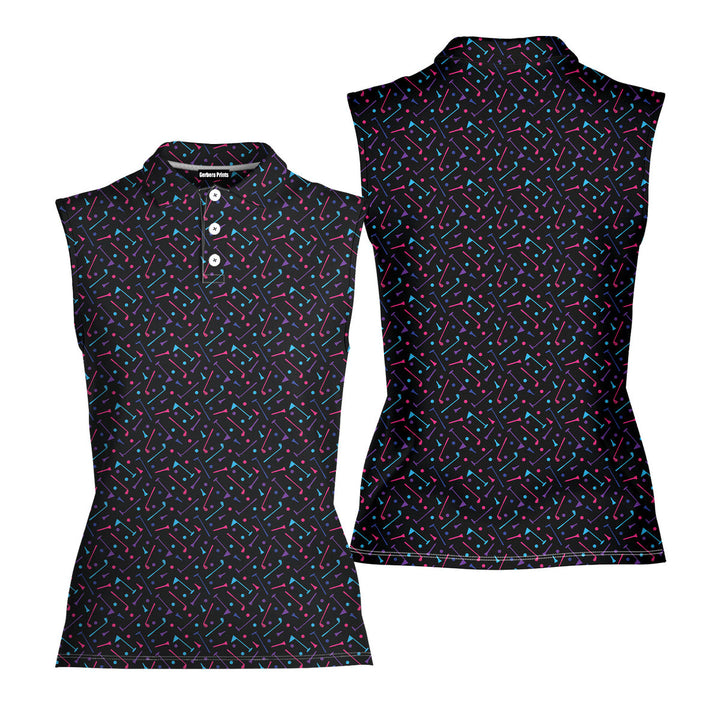 Dings Golf - Ladies Sleeveless Golf Polo Shirt