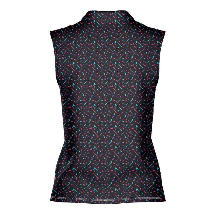 Dings Golf - Ladies Sleeveless Golf Polo Shirt