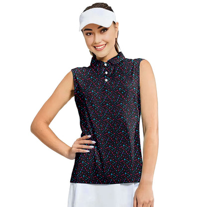 Dings Golf - Ladies Sleeveless Golf Polo Shirt