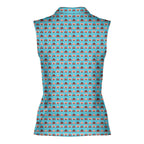 Heart Hip-Women Sleeveless Polo Shirt-Gerbera Prints