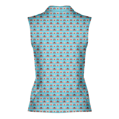 Heart Hip - Ladies Sleeveless Golf Polo Shirt