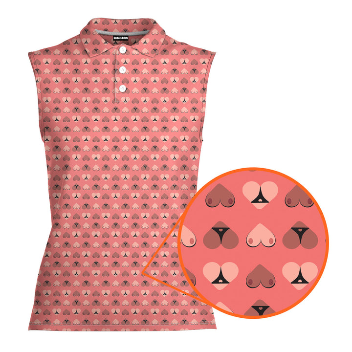 Heart Hip - Ladies Sleeveless Golf Polo Shirt