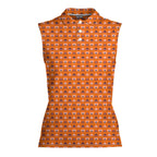 Heart Hip-Women Sleeveless Polo Shirt-Gerbera Prints