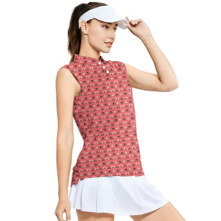 Heart Hip - Ladies Sleeveless Golf Polo Shirt