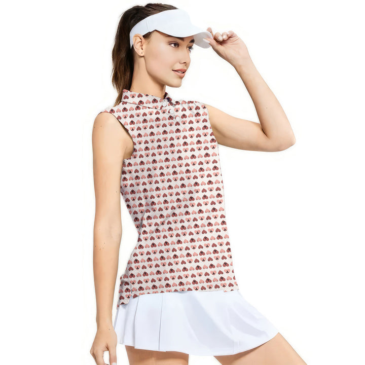 Heart Hip - Ladies Sleeveless Golf Polo Shirt