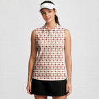 Heart Hip-Women Sleeveless Polo Shirt-Gerbera Prints
