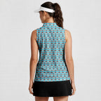 Heart Hip-Women Sleeveless Polo Shirt-Gerbera Prints