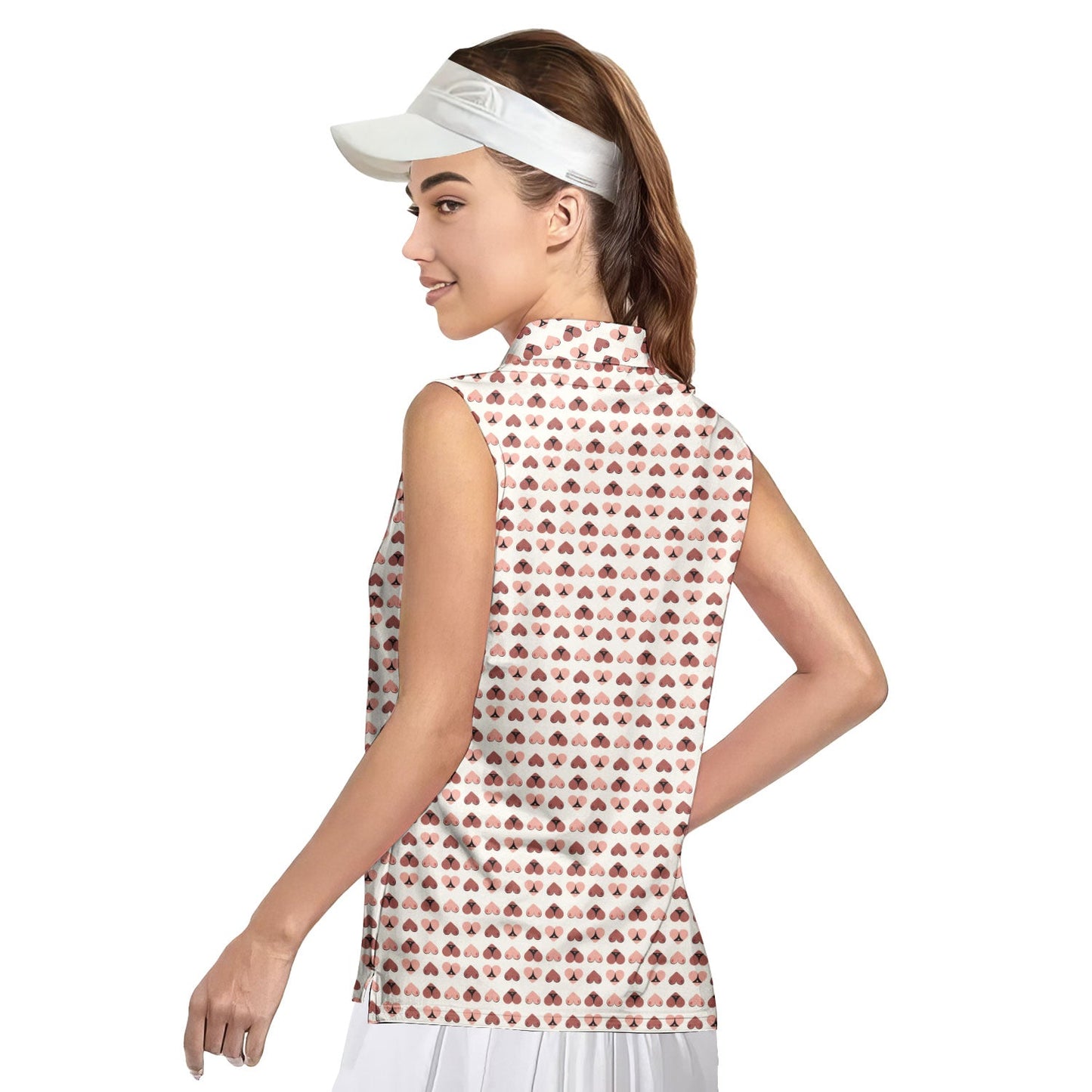 Heart Hip - Ladies Sleeveless Golf Polo Shirt