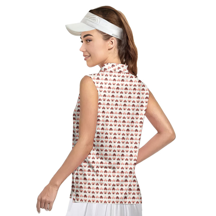 Heart Hip - Ladies Sleeveless Golf Polo Shirt