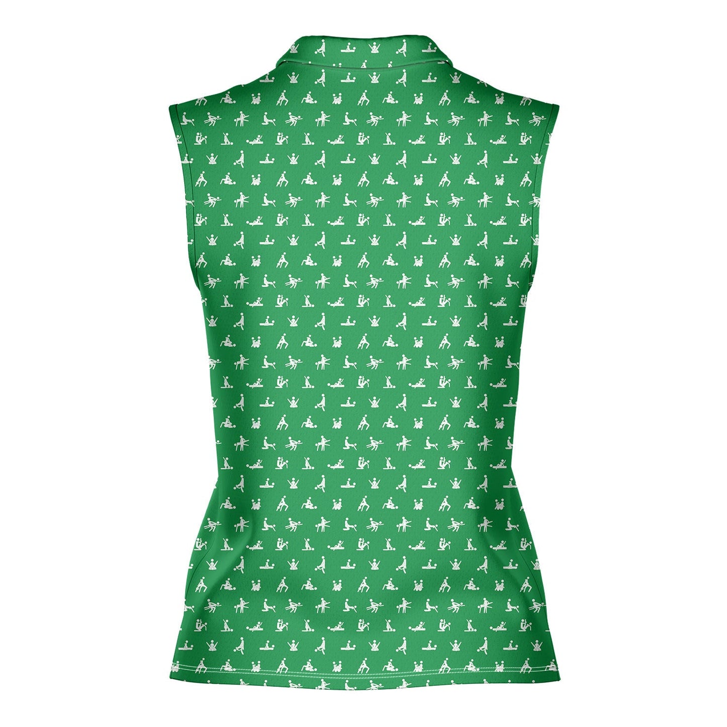 Stick Figure - Ladies Sleeveless Golf Polo Shirt