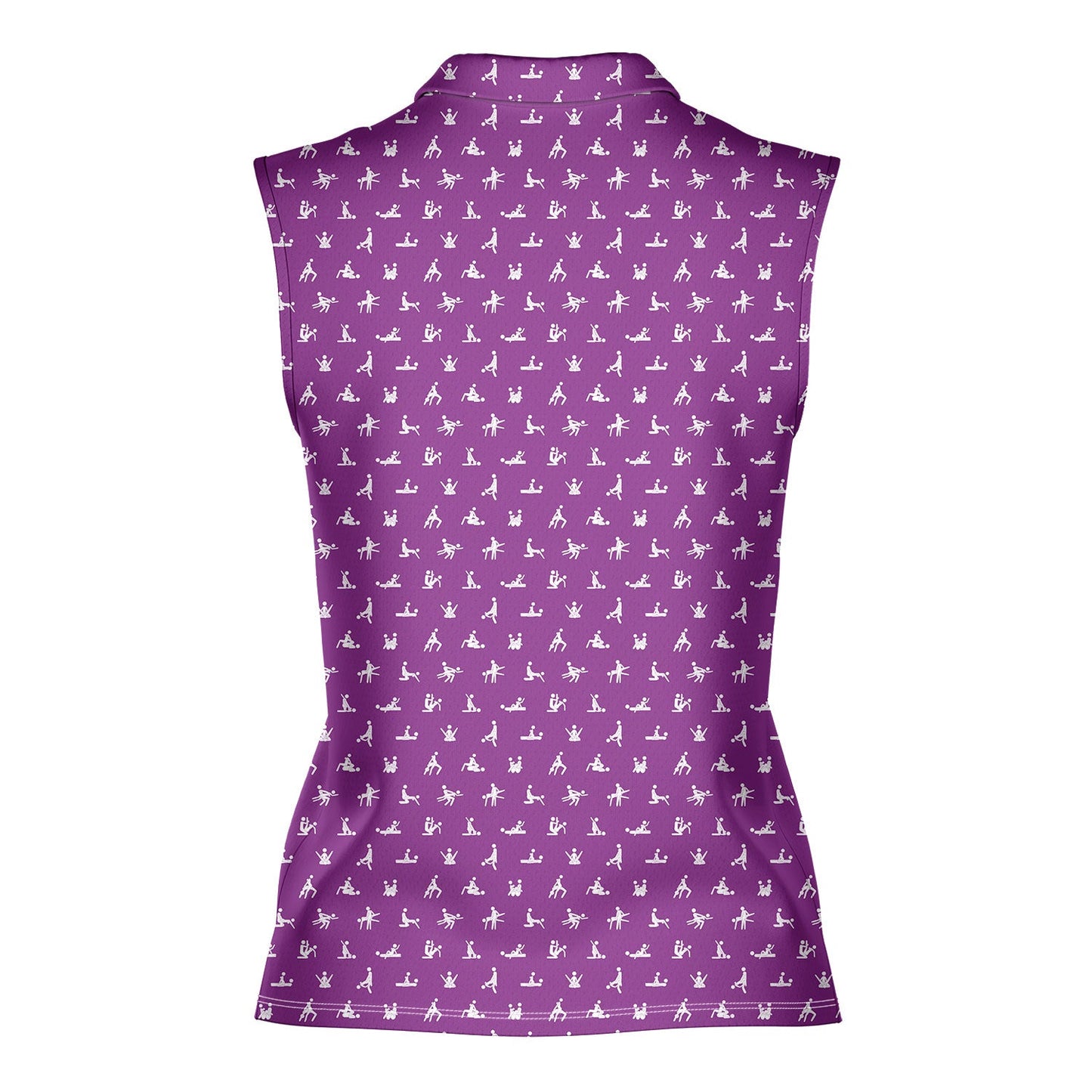 Stick Figure - Ladies Sleeveless Golf Polo Shirt