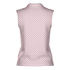 Ban One Smokey and The Bandit-Women Sleeveless Polo Shirt-Gerbera Prints