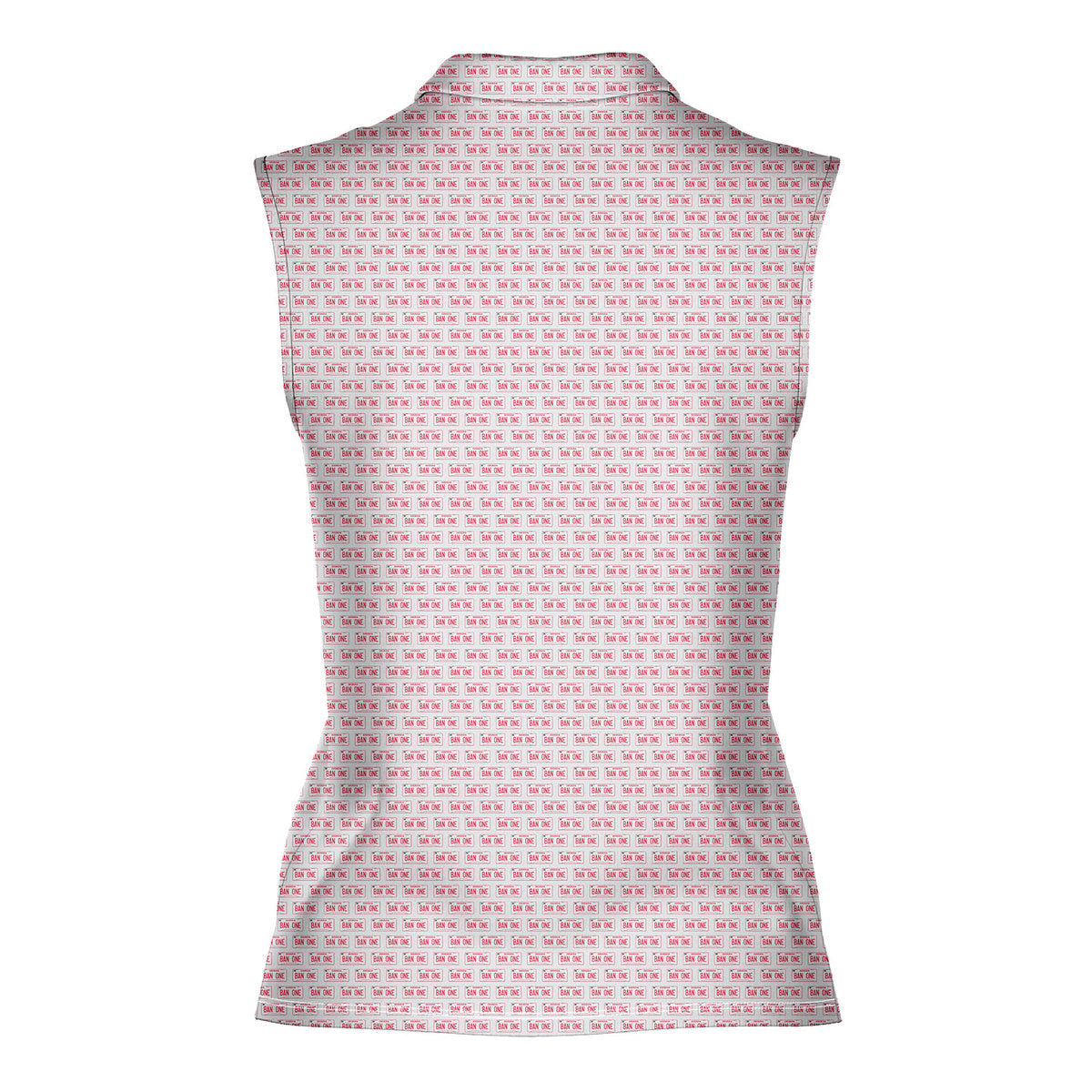 Ban One Smokey and The Bandit-Women Sleeveless Polo Shirt-Gerbera Prints