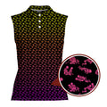 Skeleton Endless Love-Women Sleeveless Polo Shirt-Gerbera Prints