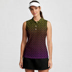 Skeleton Endless Love-Women Sleeveless Polo Shirt-Gerbera Prints