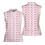 My Eyes Are Up Here But My Bust Look Great Don't They-Women Sleeveless Polo Shirt-Gerbera Prints