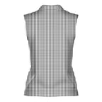 The F#@K Striped-Women Sleeveless Polo Shirt-Gerbera Prints