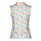 Gummy Bears-Women Sleeveless Polo Shirt-Gerbera Prints