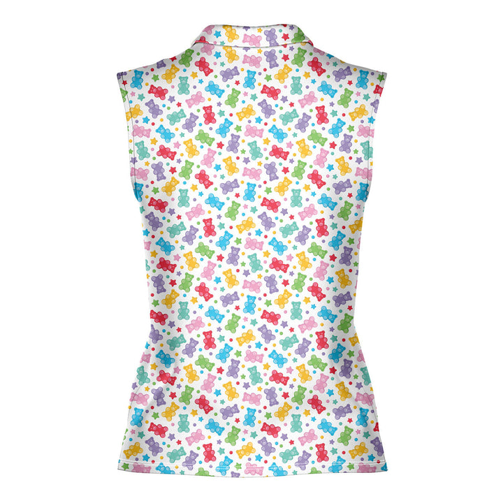 Gummy Bears - Ladies Sleeveless Golf Polo Shirt 