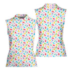 Gummy Bears-Women Sleeveless Polo Shirt-Gerbera Prints