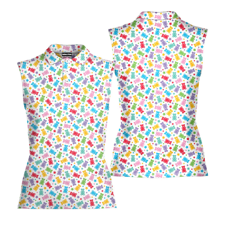 Gummy Bears - Ladies Sleeveless Golf Polo Shirt 