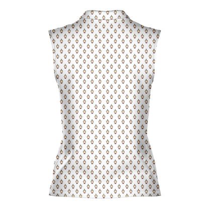 Friendly Hello - Ladies Sleeveless Golf Polo Shirt