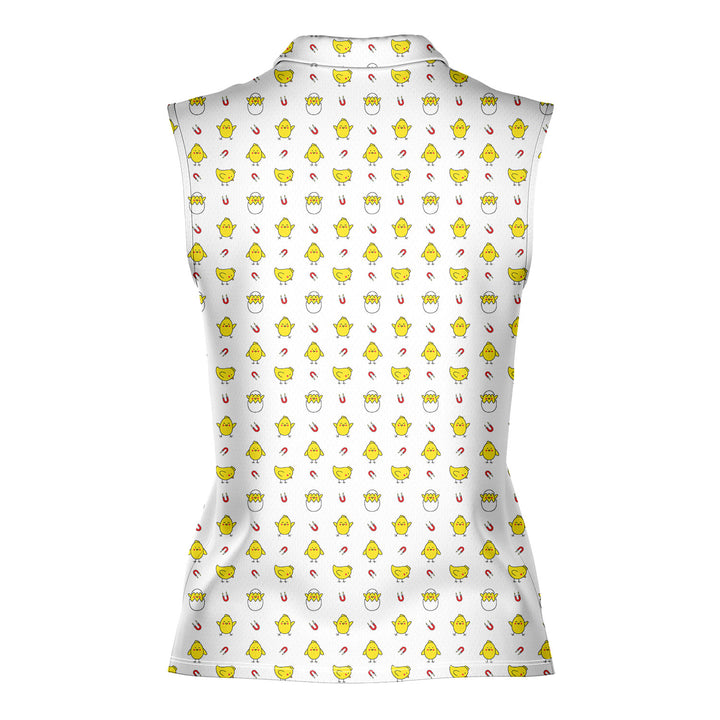 Chick Magnet - Ladies Sleeveless Golf Polo Shirt