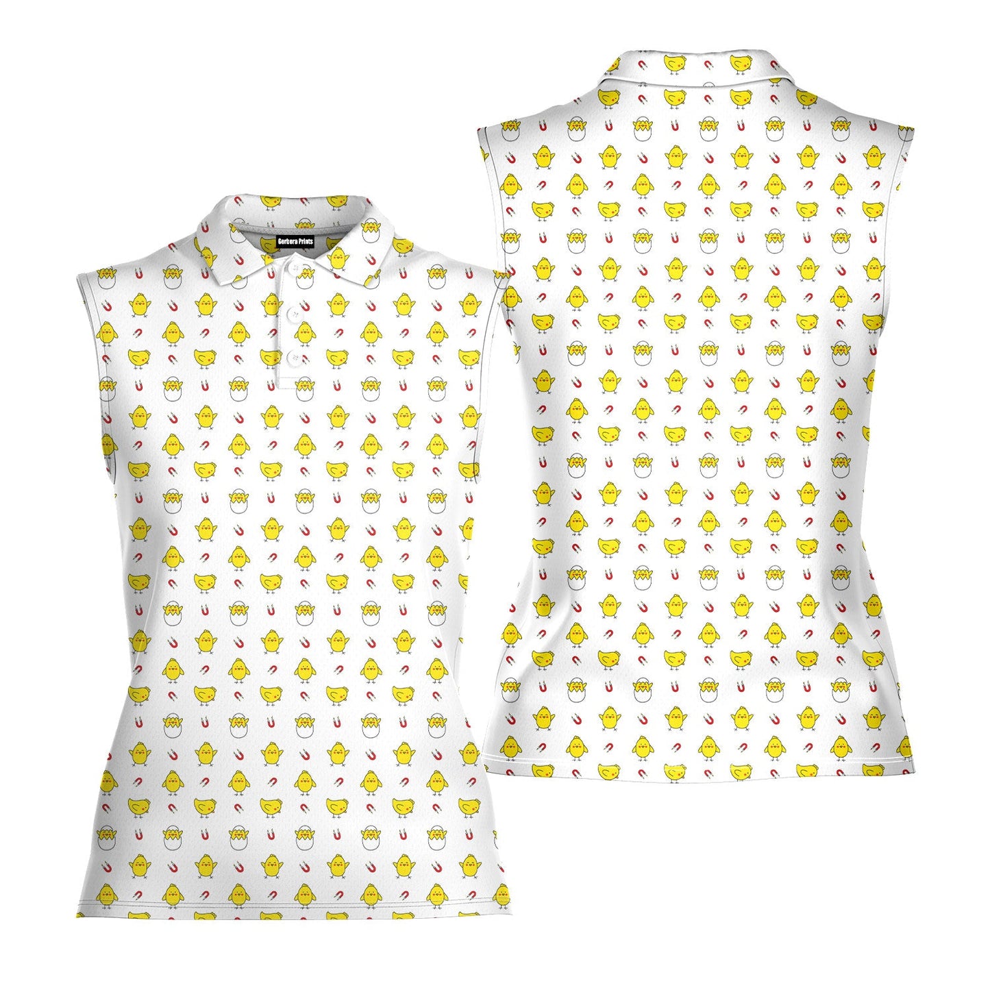 Chick Magnet - Ladies Sleeveless Golf Polo Shirt
