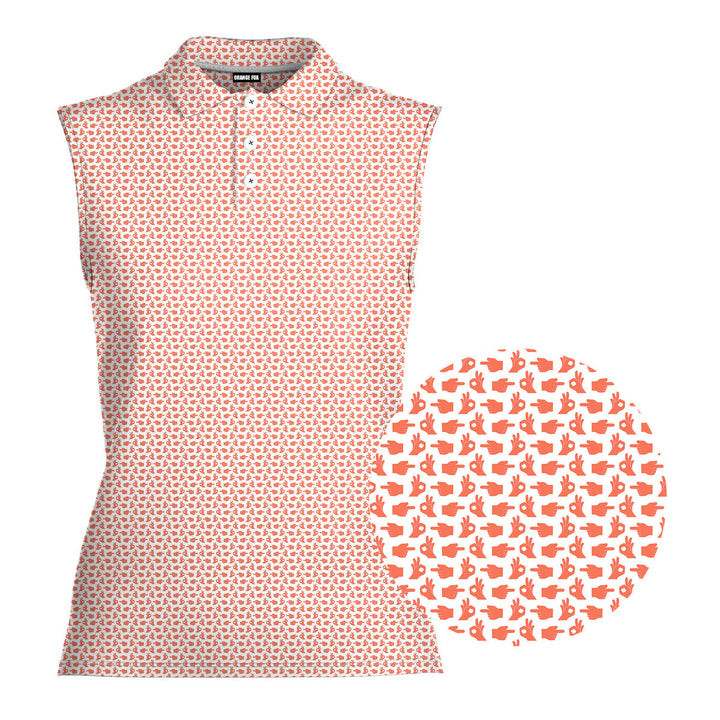 Hole in 1 - Ladies Sleeveless Golf Polo Shirt