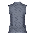 The Scattered Whales-Women Sleeveless Polo Shirt-Gerbera Prints