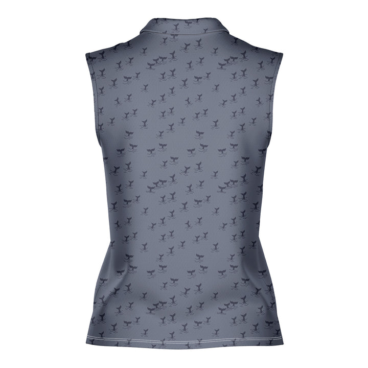 The Scattered Whales - Ladies Sleeveless Golf Polo Shirt