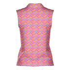 Snuggle Pups-Women Sleeveless Polo Shirt-Gerbera Prints