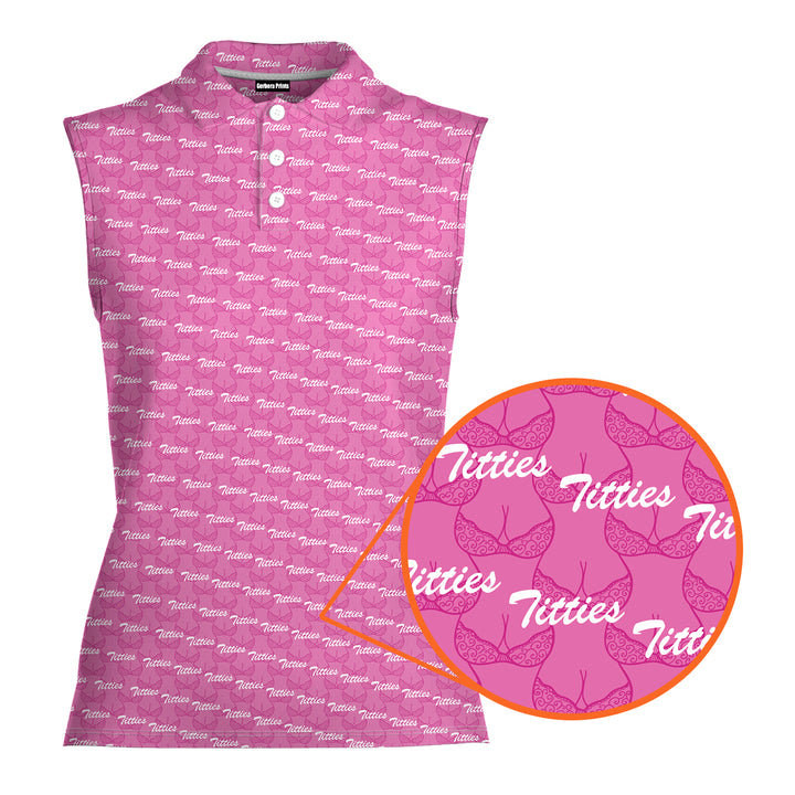 Bumper McGee - Ladies Sleeveless Golf Polo Shirt