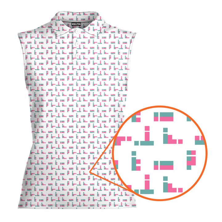 Puzzle Lovers - Ladies Sleeveless Golf Polo Shirt