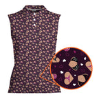 Hearts Like Bust-Women Sleeveless Polo Shirt-Gerbera Prints