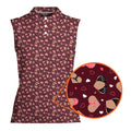 Hearts Like Bust-Women Sleeveless Polo Shirt-Gerbera Prints
