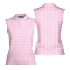Pound Town-Women Sleeveless Polo Shirt-Gerbera Prints