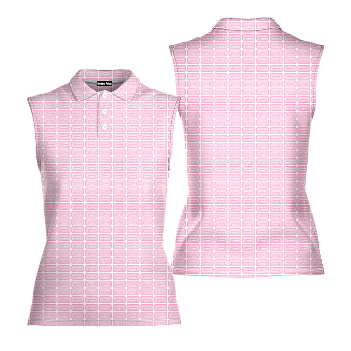 Pound Town - Ladies Sleeveless Golf Polo Shirt