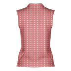 Pound Town-Women Sleeveless Polo Shirt-Gerbera Prints
