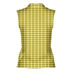 Pound Town-Women Sleeveless Polo Shirt-Gerbera Prints