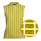 Pound Town-Women Sleeveless Polo Shirt-Gerbera Prints