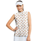 Squirrel-Women Sleeveless Polo Shirt-Gerbera Prints